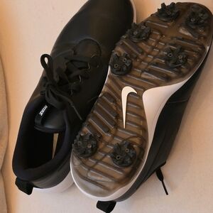 Nike Roshe G Tour Golf Cleats/Shoes with Black On Balck Swoosh ( Wide Width)